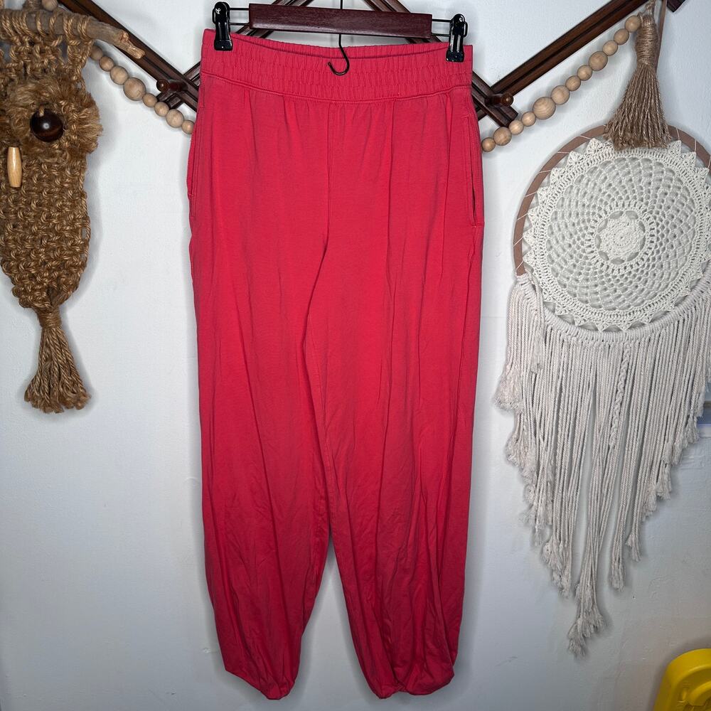 Free People Movement Red Wide Leg Balloon Pants